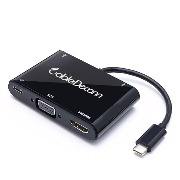 USB-C to HDMI VGA Adapter Converter