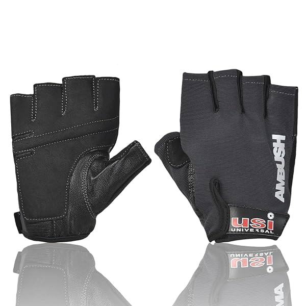 USI UNIVERSAL 733A Ambush Fitness Gym Gloves, Workout Powerlifting Gloves