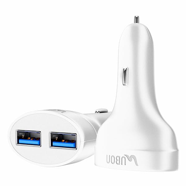 Ubon 20W Dual USB Car Charger with Micro USB Cable