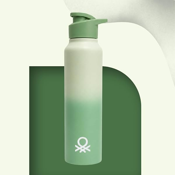 United Colors of Benetton Stainless Steel Water Bottle 1L