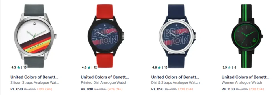 United Colors of Benetton watch upto70% Discount
