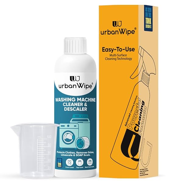 UrbanWipe Washing Machine Cleaner & Descaler Liquid, 500ml