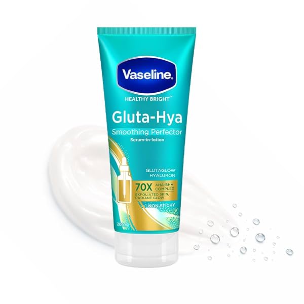VASELINE Gluta Hya AHA BHA Exfoliating Lotion 200 ML | Exfoliates Dead Skin