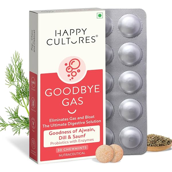 VELBIOM Happy Cultures Goodbye Gas, All Types of Gas Relief