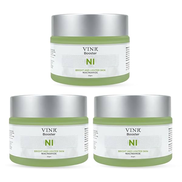 VINR 10% Niacinamide Booster Brightening Moisturizer Cream 50g Pack of 3