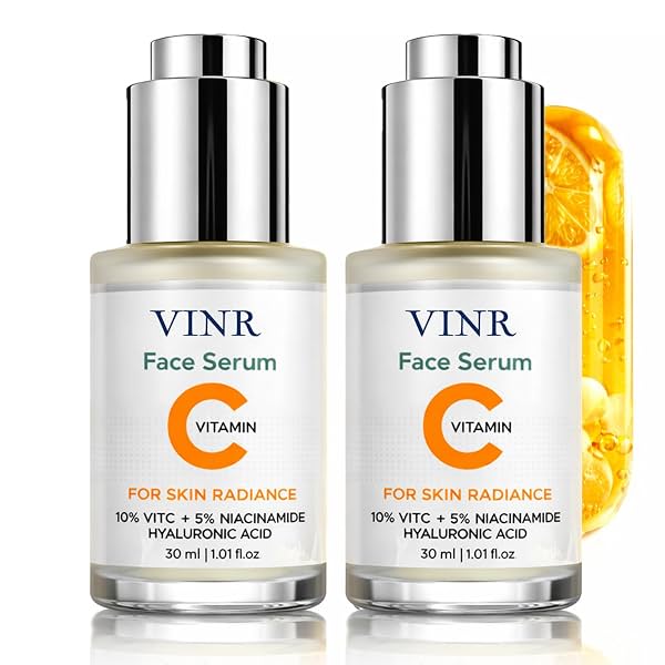 VINR 10% Vitamin C Face Serum with 5% Niacinamide & Hyaluronic Acid
