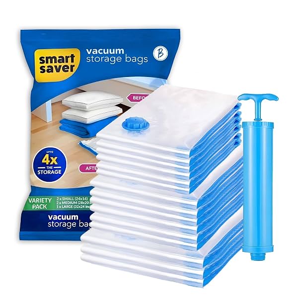 Vacuum Storage Bags for Travel,Space Saver Compression Storage Bags for Packing