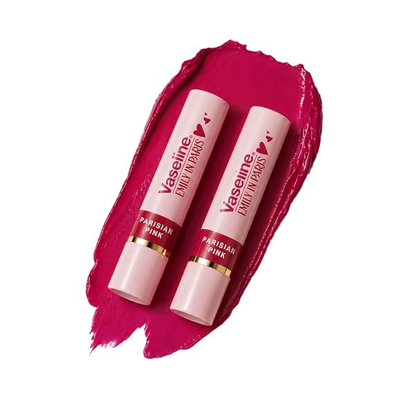 Vaseline Parisian Pink Emily in Paris Limited Edition Pink Tinted Lip Balm Stick