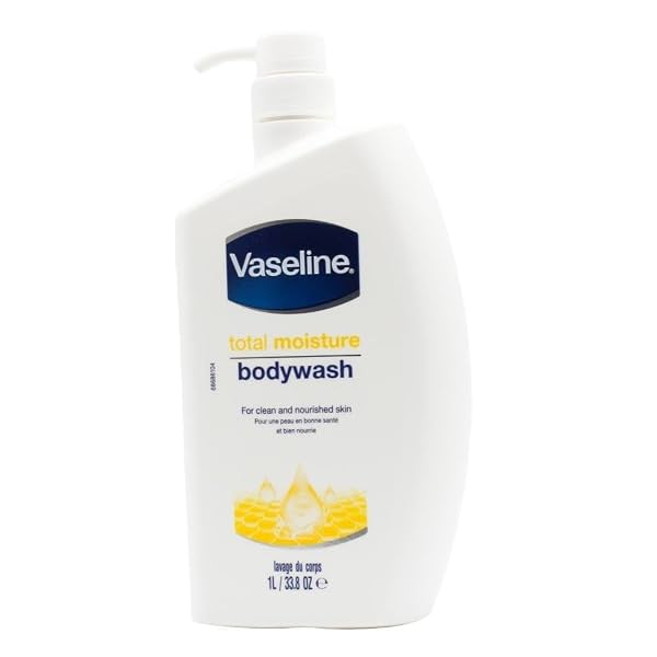 Vaseline Total Moisture Body Wash Pump Bottle for Healthy, Fresh Skin