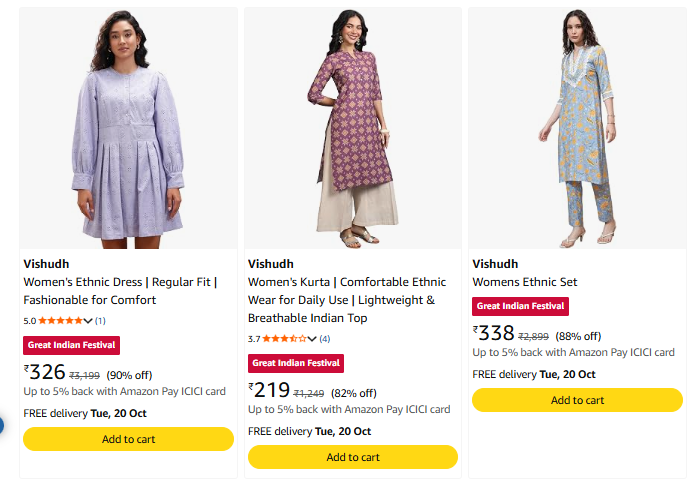 Vishudh at minimum 82% Discount