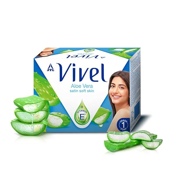 Vivel Aloe Vera Soap (Pack of 4, 600g)