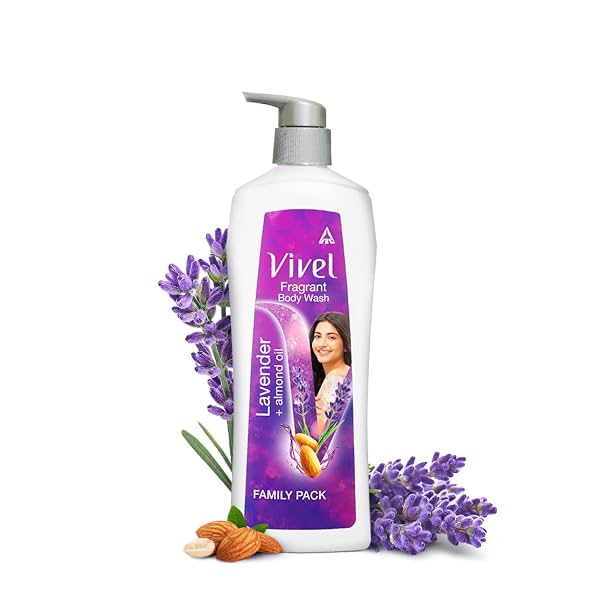 Vivel Lavender & Almond Oil Body Wash (450ml)