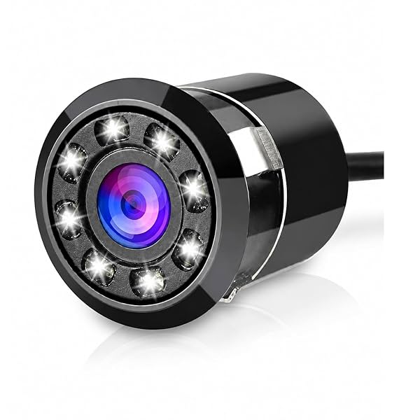 Vocado 8-LED Metal Body Rear View Reverse Parking Camera
