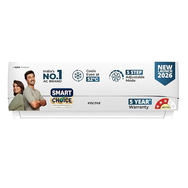 Voltas Smart Choice 1.5 ton 3 star, New star rated, Inverter Split AC