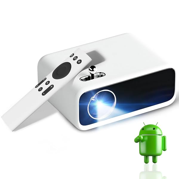WANBO Mini Pro (Android 9.0) | Portable LED Projector | Native 720p Full HD 1080P Support |