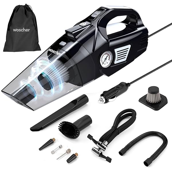 WOSCHER Car Vacuum Cleaner & Tyre Inflator 150 PSI