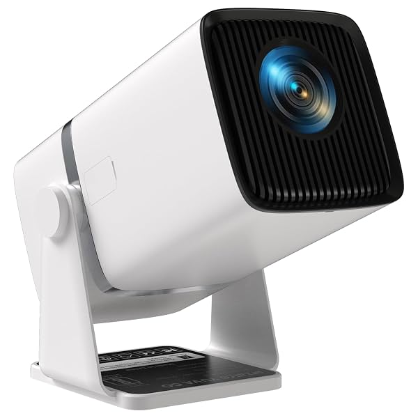 WZATCO Yuva Go Android 13.0 Smart Projector, 2X Brighter, 1080P & 4K Support, Rotatable Design, Auto & 4D Keystone with
