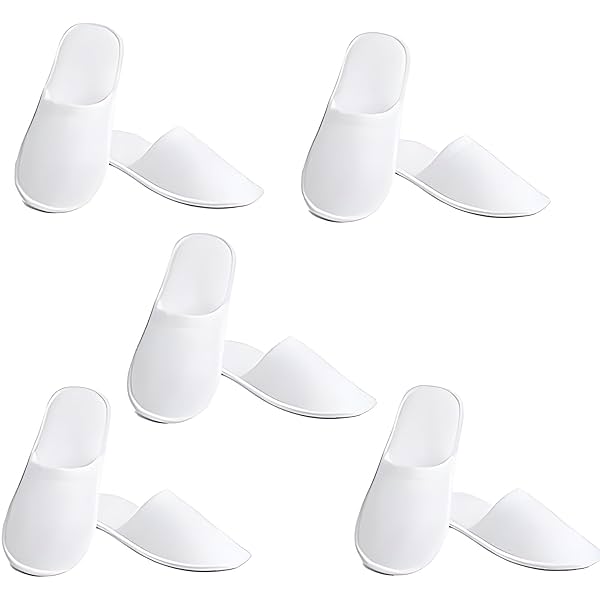 White Disposable Cotton Slippers for Women