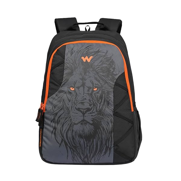 Wildcraft Animal Kingdom-Lion 3 Compartment Laptop Backpack 45L, Black1