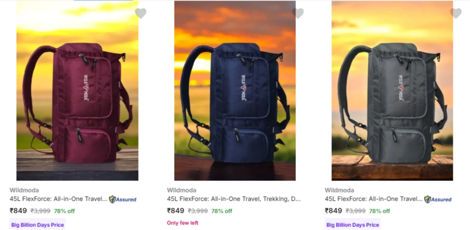 Wildmoda Rusksacks up to 78% discount