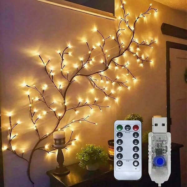 Willow Vine LED Wall Lights for Home Decor