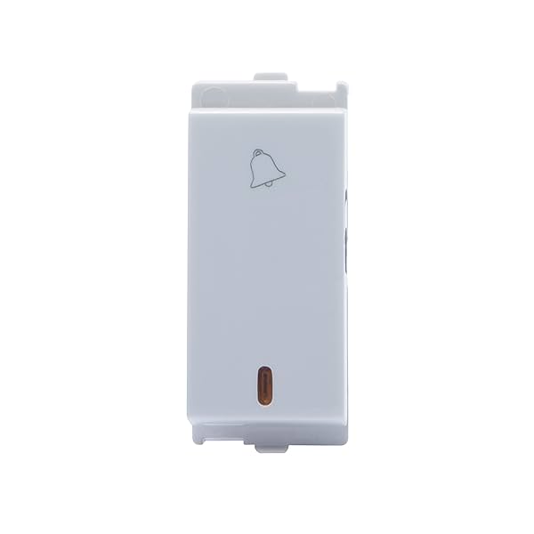 Wipro Northwest Venia 6A Bell Push With Indicator White (pack of 10)