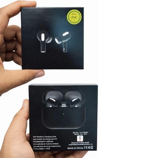 Wireless Earbuds with Bluetooth 5.3, 24H Playtime, Black