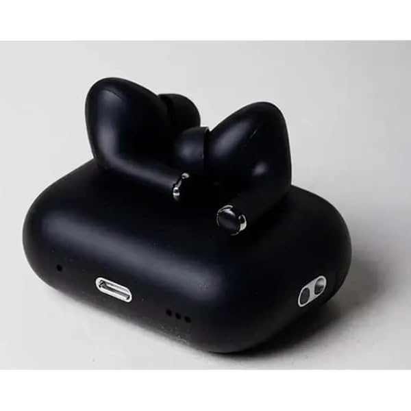 Wireless Earbuds with Charging Case, Black, True Wireless