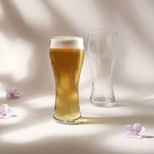 Wonderchef Bormioli New Weizen Beer Tumbler 400 ml, Set of 6