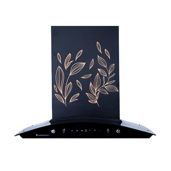 Wonderchef Ruby Curve Flora 60 cm Auto Clean Wall Mounted Chimney