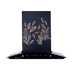 Wonderchef Ruby Curve Flora 60 cm Auto Clean Wall Mounted Chimney