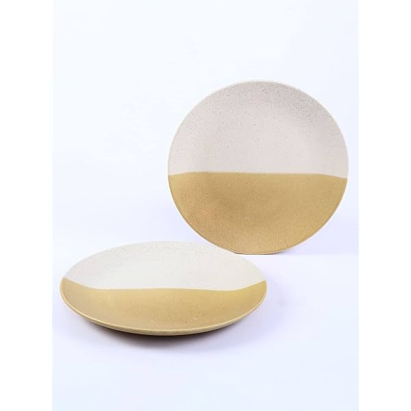Wonderchef Teramo Yellow Dinner Plate Set of 2