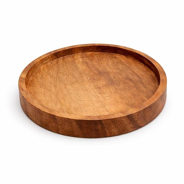 Wooden Tea Coaster Handmade Babul Wood Coaster for Dining Table,