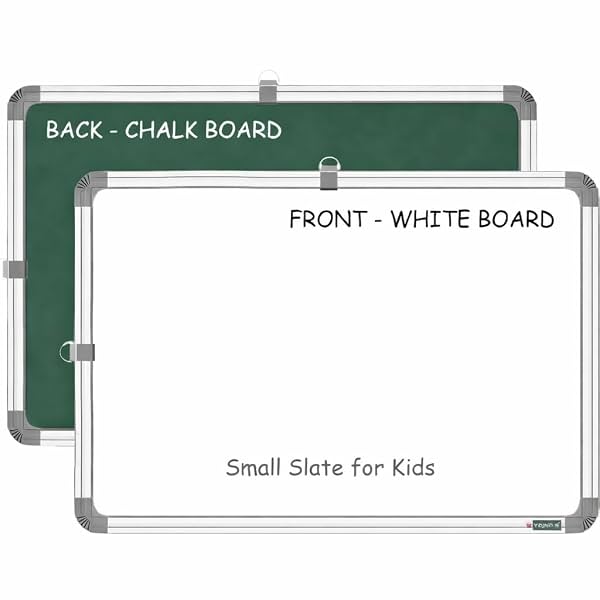 YAJNAS 41x30 CM (WxH) Non Magnetic Drywipe Whiteboard/Lapboard Small Slate