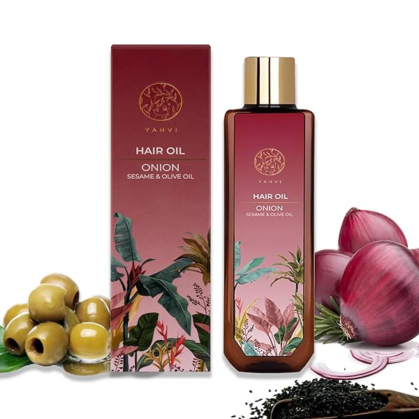 Yahvi Hair Oil Onion Enriched Sesame & Olive Oil