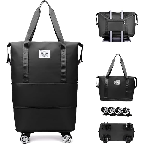 Yatee Foldable Rolling Duffel Bag