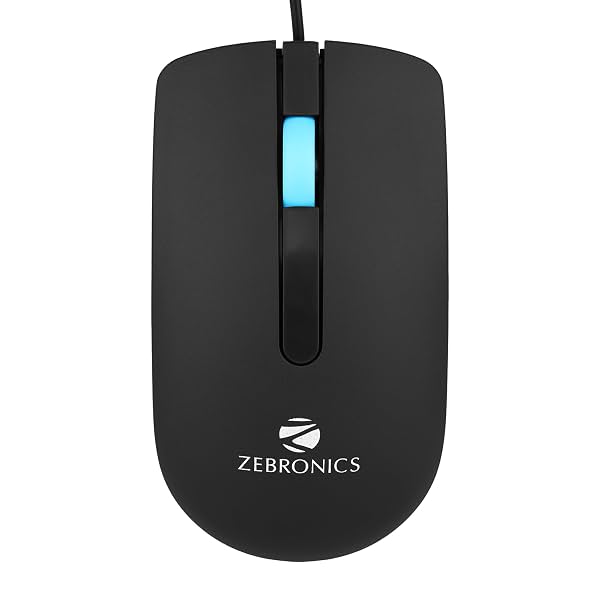 ZEBRONICS Juggle Wired Optical Mouse (1200 DPI)