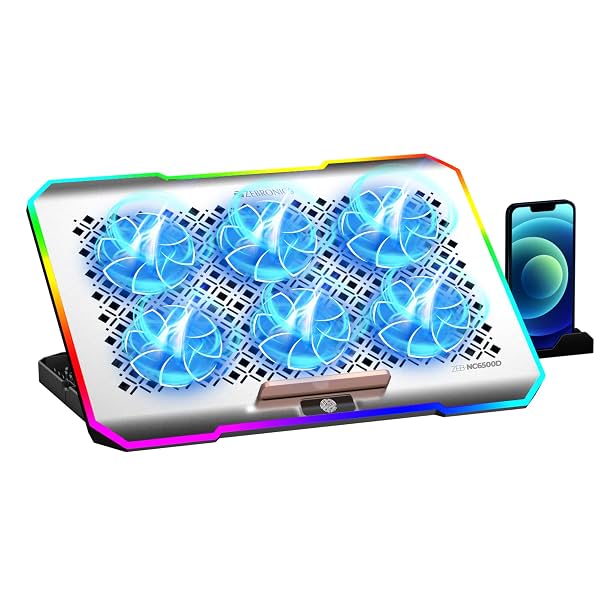 ZEBRONICS NC6500D Laptop Cooling Pad with Support up to 17 inch