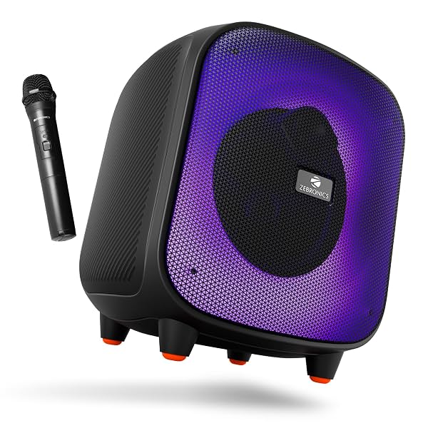 ZEBRONICS Sound Feast 800,Portable Party Bluetooth Speaker,55 Watts,6 Hours Playback, 6.5 inch Powerful Driver