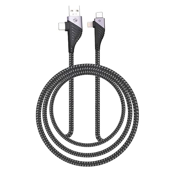 Zebronics 65W PD Fast Charging 4 in 1 Cable (1m)
