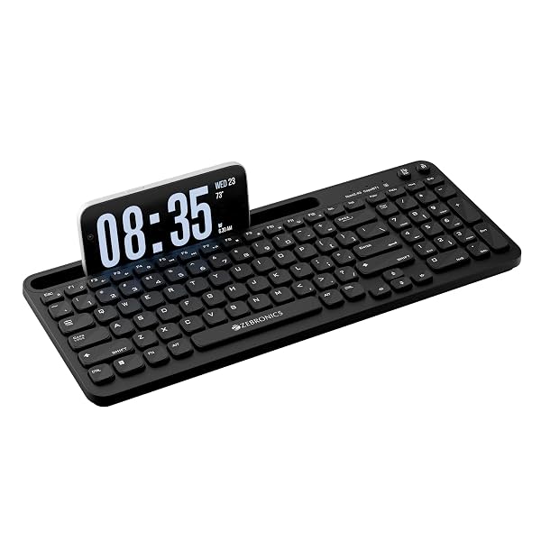 Zebronics Keypad X3 Wireless Keyboard, 102 Keys, 12 Multimedia Keys, 2.4GHz + BT