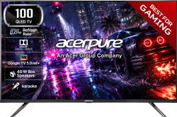 acerpure NITRO 253 cm (100 inch) QLED Ultra HD (4K) Smart Google TV 2026 Edition
