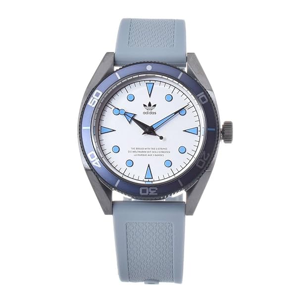adidas Men Silicone Originals Analog Silver Dial Watch-Aofh22003