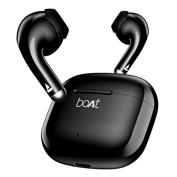 boAt Airdopes 101v2, 35H Battery, ENx Tech, 13mm Drivers, ASAP Charge, Flex-Fit Ear Tips,Stream Ad Free Music