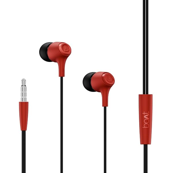 boAt Bassheads 95 Wired Earphones (Raging Red)