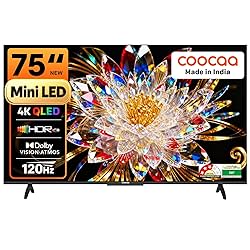 coocaa 190 cm (75 inches) 4K Ultra HD Smart Mini LED QLED Google TV 75MINI75Q
