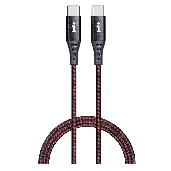 iBall 100W Type-C to Type-C Braided Charging Cable