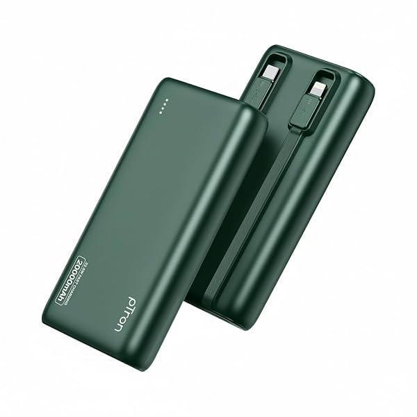 pTron 20000mAh Powerbank w 22.5W Fast Charging USB & Type C Output Charge for iPhone