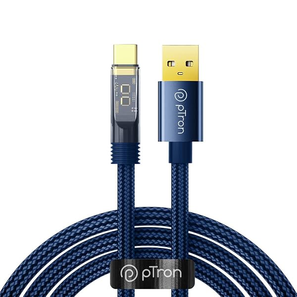 pTron Solero 65W USB to Type-C Super Fast Charging USB Cable Compatible
