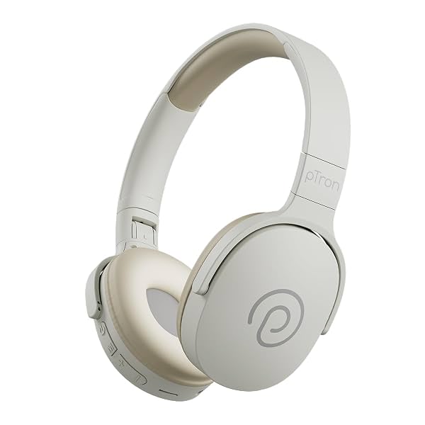 pTron Studio w/ 60Hrs Playtime, Wireless Over-Ear Headphones with HD Mic
